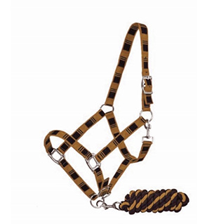 Double Color Nylon Halter With Lead