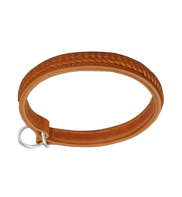 Braided Leather Choke Collar