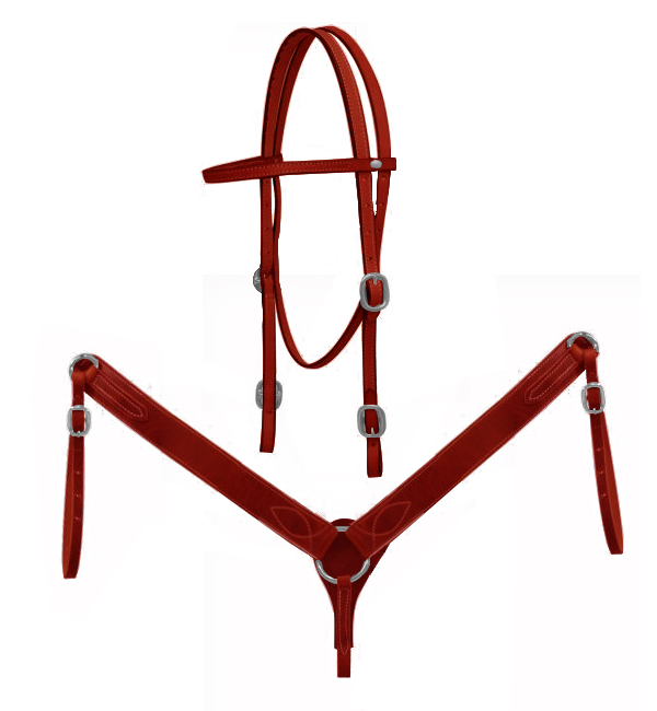 Leather Tack set | Bridle And Breastplate Set