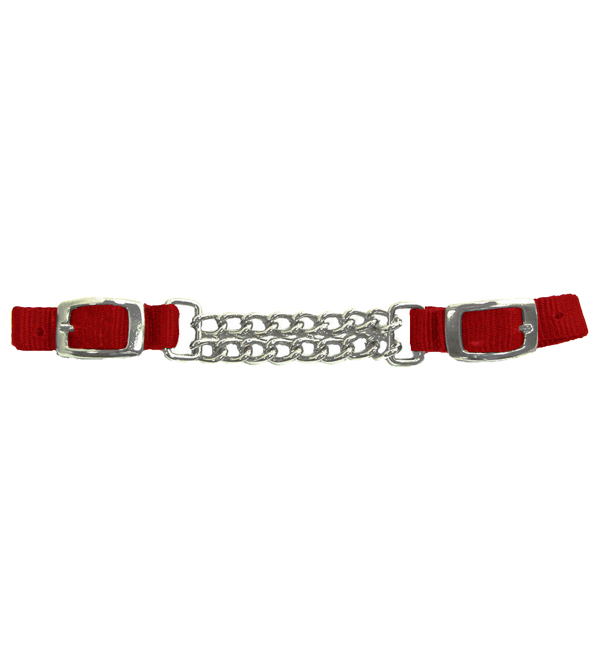 Curb Double Chain With Nylon Strap